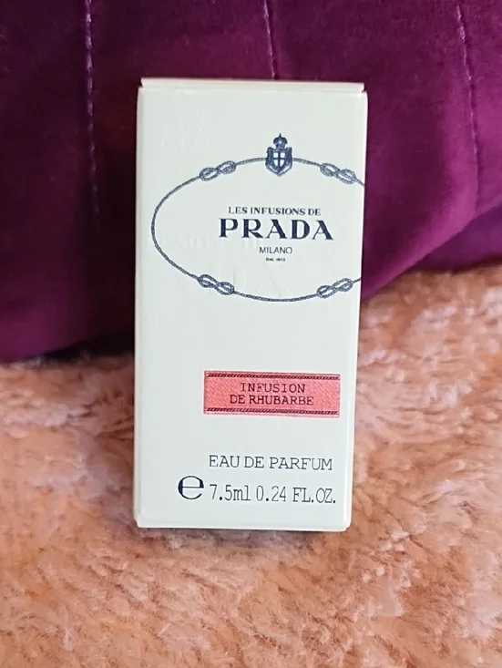Prada Milano Les Infusions Eau de Parfum 7.5 ml đź’• Infusion de Rhubarbeđź’•NWT - Picture 5 of 7